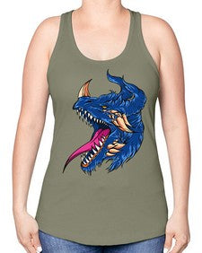 dragon 173# - dragon -Racerback Tank