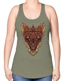 dragon 176# - dragon -Racerback Tank