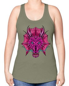 dragon 178# - dragon -Racerback Tank
