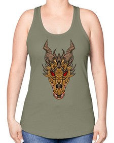 dragon 179# - dragon -Racerback Tank