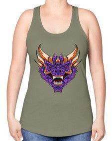 dragon 183# - dragon -Racerback Tank
