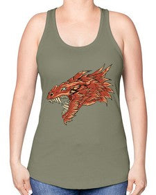 dragon 184# - dragon -Racerback Tank