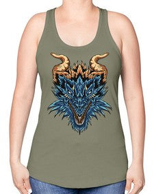dragon 189# - dragon -Racerback Tank
