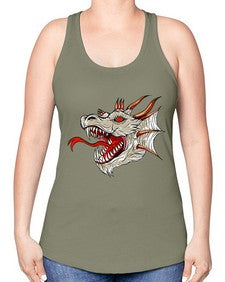 dragon 191# - dragon -Racerback Tank