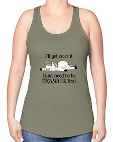 dramatic unicorn 96# - unicorn -Racerback Tank