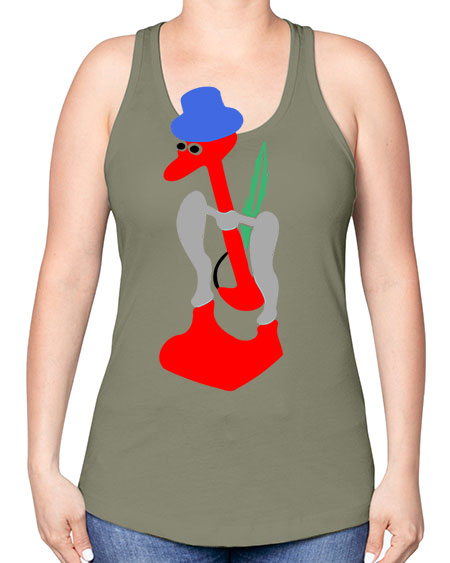 drinky bird 33# - birds -Racerback Tank