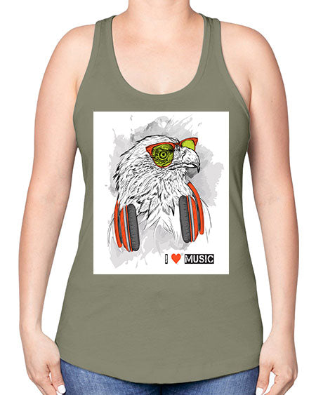 eagle 1# - birds -Racerback Tank