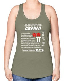 gemini 242# - gemini -Racerback Tank