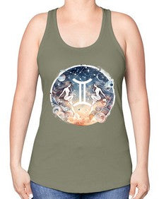 gemini 247# - gemini -Racerback Tank
