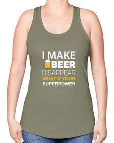 i make beer 1145# - beer -Racerback Tank