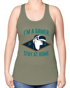 im gamer stay at home 119# - video games -Racerback Tank