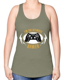 im the ultimate gamer 122# - video games -Racerback Tank