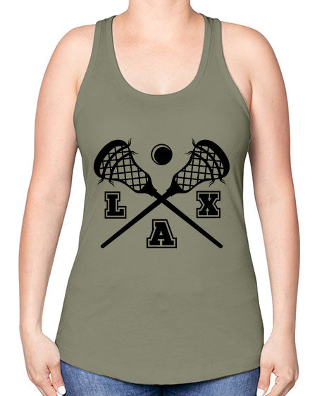 lax 12# - lacrosse -Racerback Tank