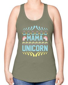 mama unicorn 293# - unicorn -Racerback Tank