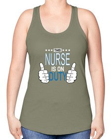 nurse 1144# - nurse -Racerback Tank