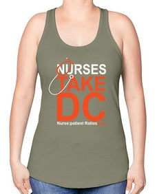 nurse take dc 1198# - nurse -Racerback Tank