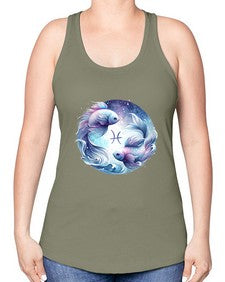 pisces 349# - pisces -Racerback Tank