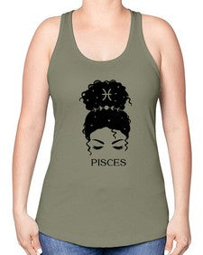 pisces 353# - pisces -Racerback Tank