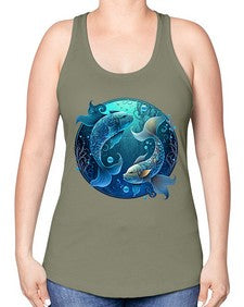pisces 364# - pisces -Racerback Tank