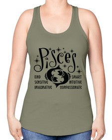 pisces 365# - pisces -Racerback Tank