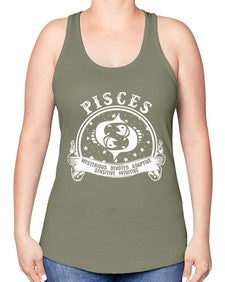 pisces 48# - pisces -Racerback Tank