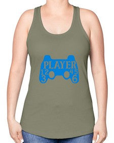 player 39# - video games -Racerback Tank
