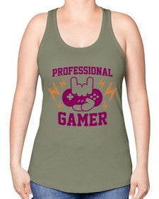 professional gamer 148# - video games -Racerback Tank