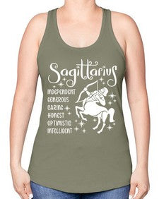 sagittarius 401# - sagittarius -Racerback Tank