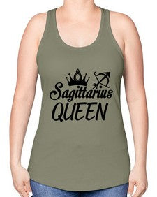 sagittarius queen 412# - sagittarius -Racerback Tank
