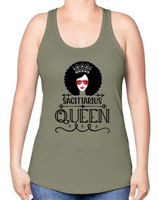 sagittarius queen 414# - sagittarius -Racerback Tank