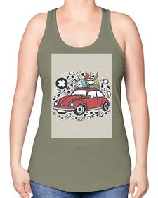 school tour 800# - general school -Racerback Tank