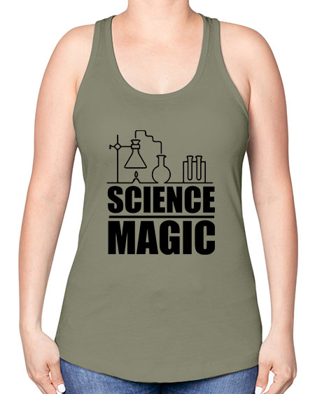 science magic 71# - general science -Racerback Tank