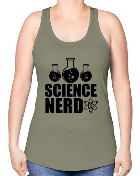 science nerd 62# - general science -Racerback Tank