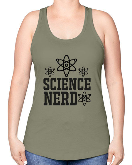 science nerd 63# - general science -Racerback Tank
