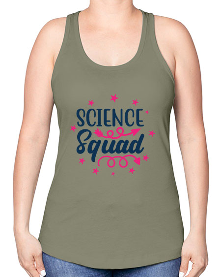 science squad 54# - general science -Racerback Tank
