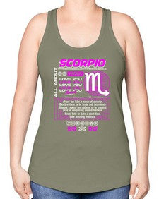 scorpio 457# - scorpio -Racerback Tank