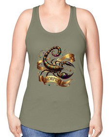 scorpio 459# - scorpio -Racerback Tank