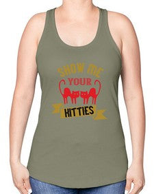 show me your kitties Style 115# - cats -Racerback Tank