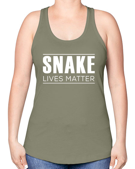 snake lives matter - snake -Racerback Tank