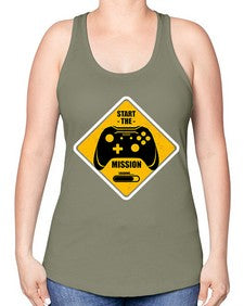 start the mission 152# - video games -Racerback Tank