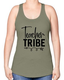 teacher tribe Style 384# - teacher -Racerback Tank