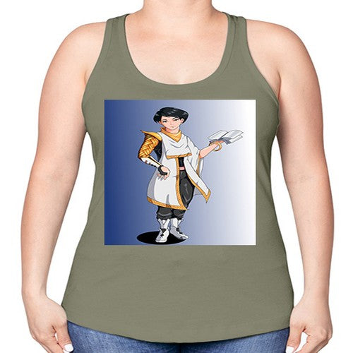 the book master 58# - anime -Racerback Tank