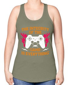 the integrity of the game 155# - video games -Racerback Tank