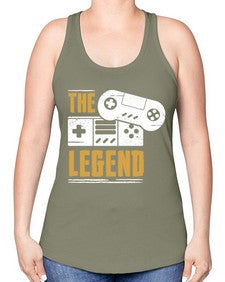 the legend 156# - video games -Racerback Tank