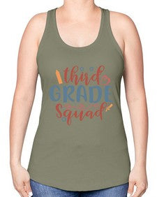 third grade squad 974# - third grade -Racerback Tank