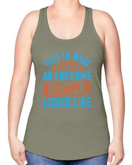 this is what an awesome bus driver looks likee Style 1546# - Bus Driver -Racerback Tank