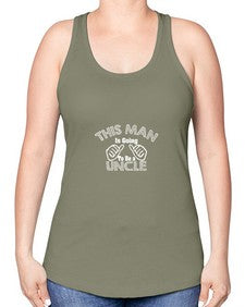 this man is going to be a uncle 637# - uncle -Racerback Tank