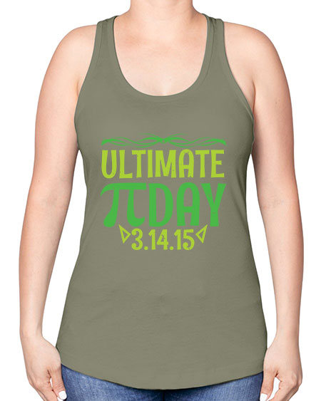 ultimate Pi day 49# - pi -Racerback Tank
