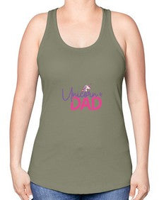 unicorn dad 451# - unicorn -Racerback Tank