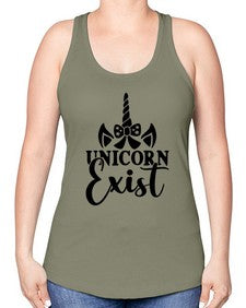 unicorn exist 456# - unicorn -Racerback Tank